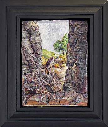 Landschaft  Öl auf Leinwand 