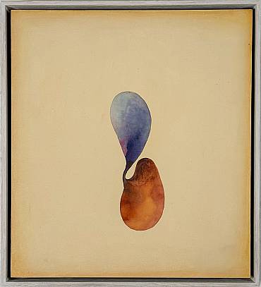 Bohne  Aquarell und Acryl auf Holz 