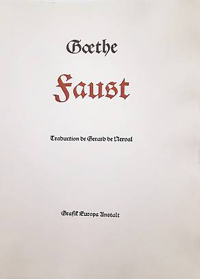 Faust  Radierung u. Buchdruck 