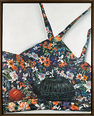 Teekanne  Öl auf Leinwand 