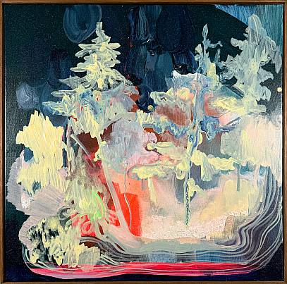 Insel Kanada  Öl auf Leinwand 