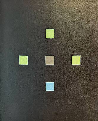 Ohne Titel „schwarz querformat“  Öl auf Leinwand 