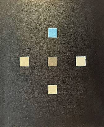 Ohne Titel „schwarz querformat“  Öl auf Leinwand 